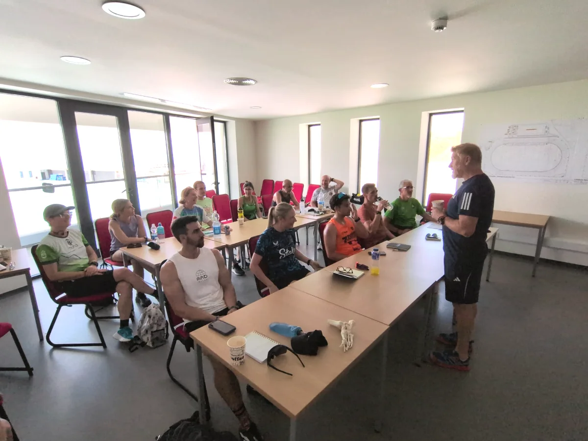What an attentive bunch! Shane shares the knowledge in one of the classroom segments of the day.